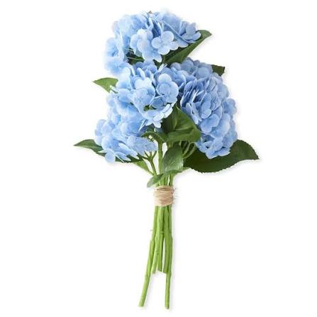 Blue Real Touch Hydrangea Bundle - 13"