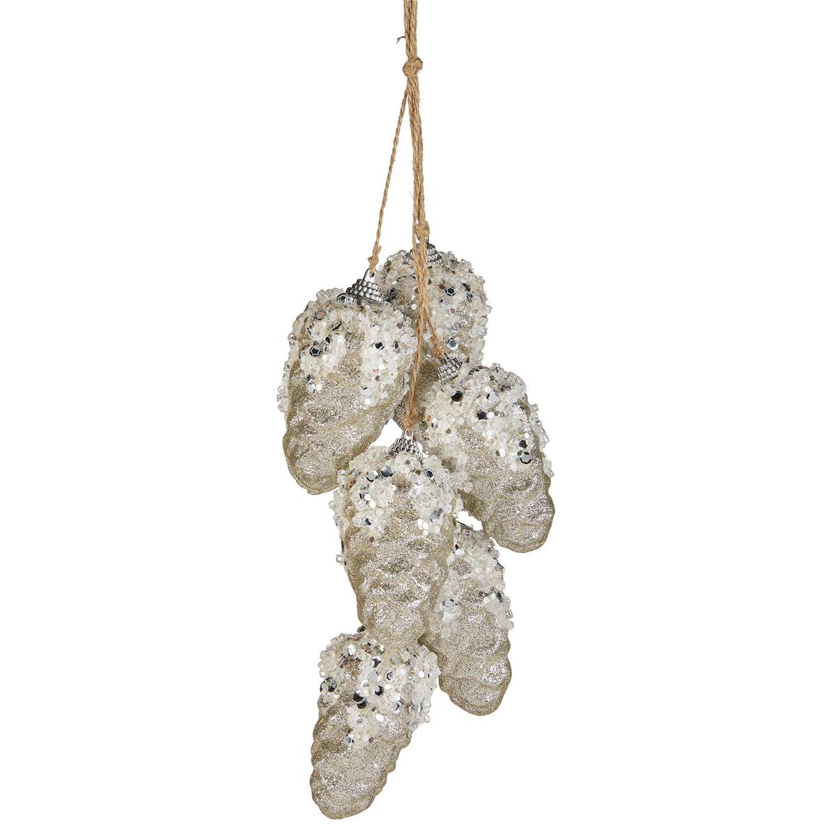 Glittered Pinecone Ornament - 16"