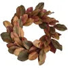 Mixed Color Magnolia Wreath - 26"