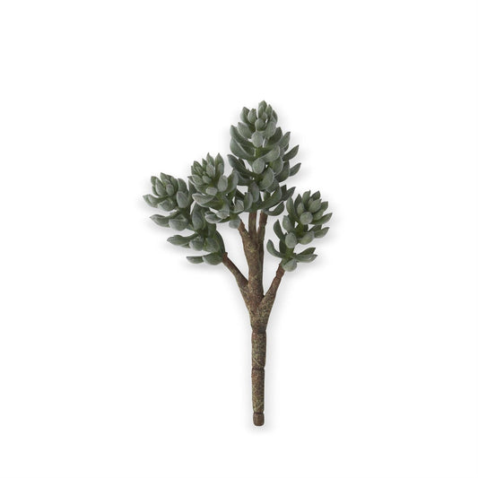 Flocked Green Donkey Tail Succulent Pick - 11"