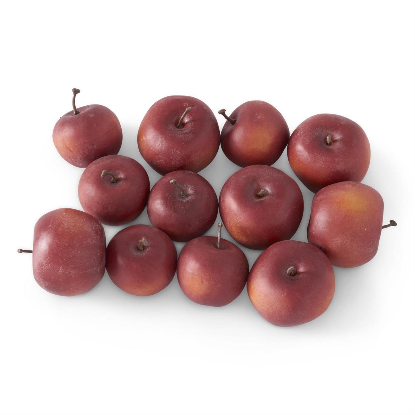 Bag of 12 Burgundy Red Speckled Apple - 2.75"