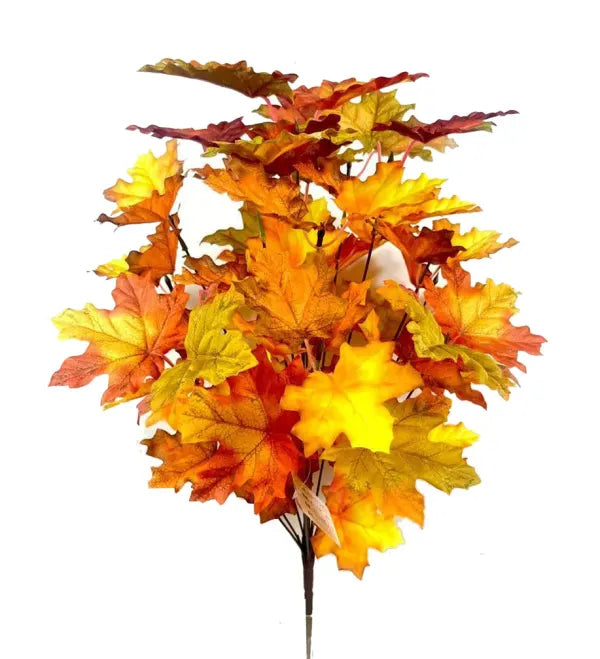 Brown Maple Leaf Bush - 14/20"
