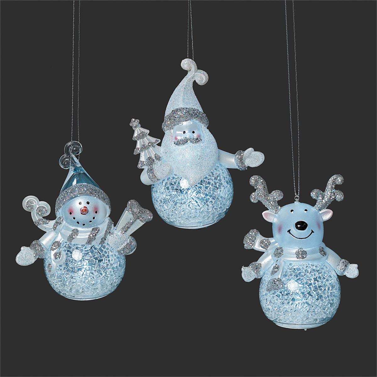 Lighted Deer/Snowman Santa Merry Lites
