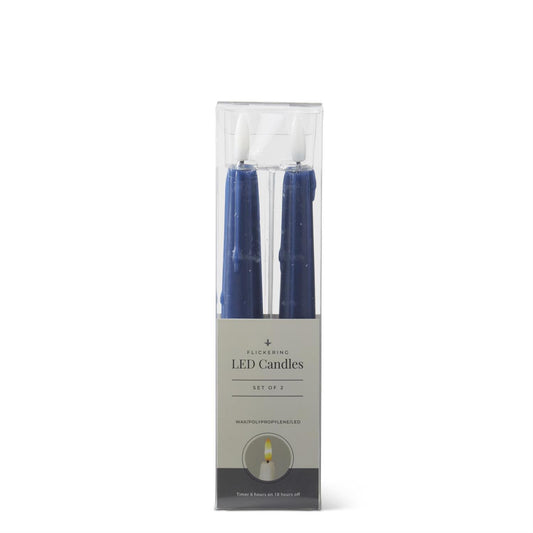 Set of 2 8 Inch LED Drip Taper Candles